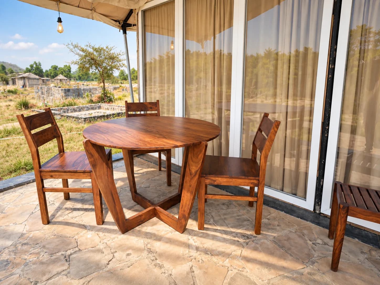 Safari Tent Cottage (Leopard Lair) private sit-out