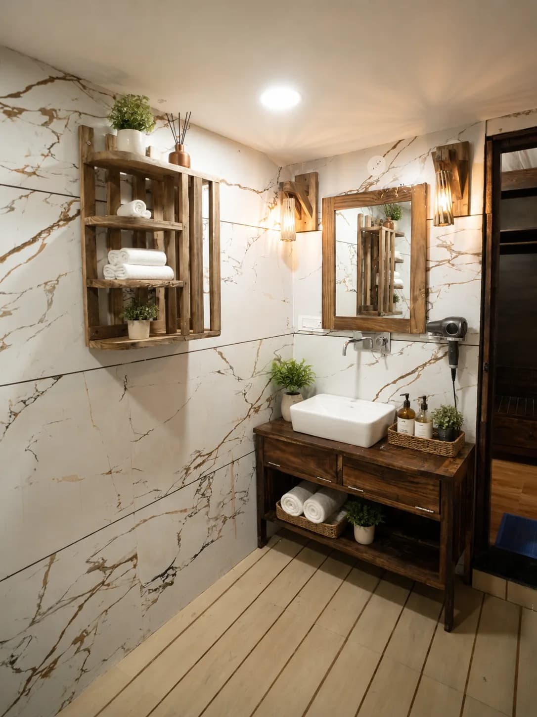 Safari Tent Cottage (Leopard Lair) bathroom