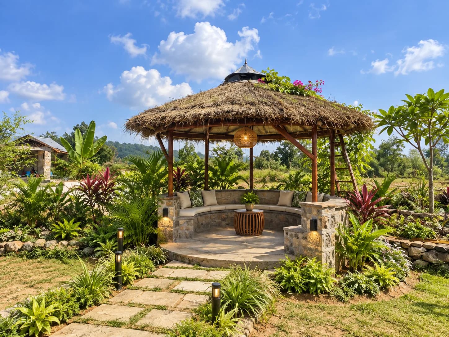 Singlex Cottage (Tiger's Heaven) garden sit-out