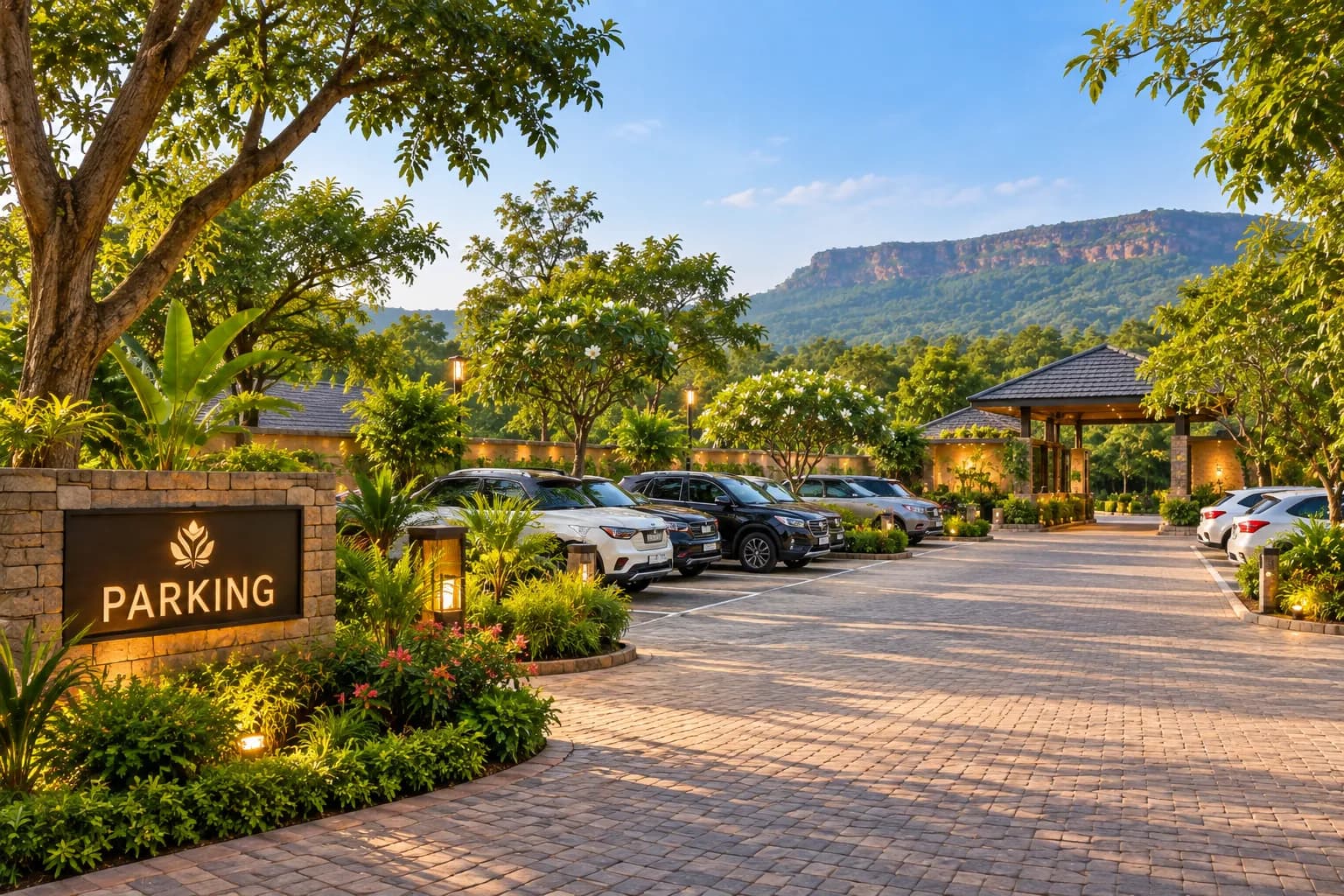 Parking at Green Heritage Resort